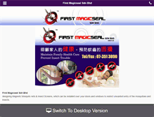 Tablet Screenshot of firstmagicseal.com